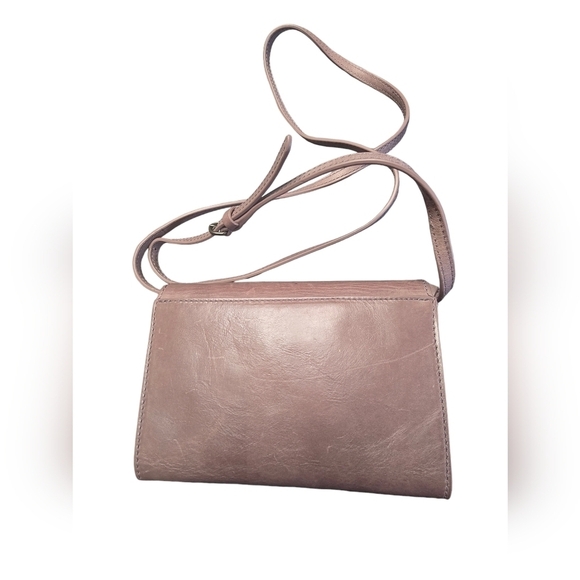 Frye Melissa Leather Wallet Crossbody Bag Purse Lilac - Picture 3 of 10